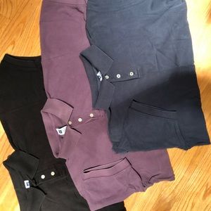 A set of Gap factory polo shirts